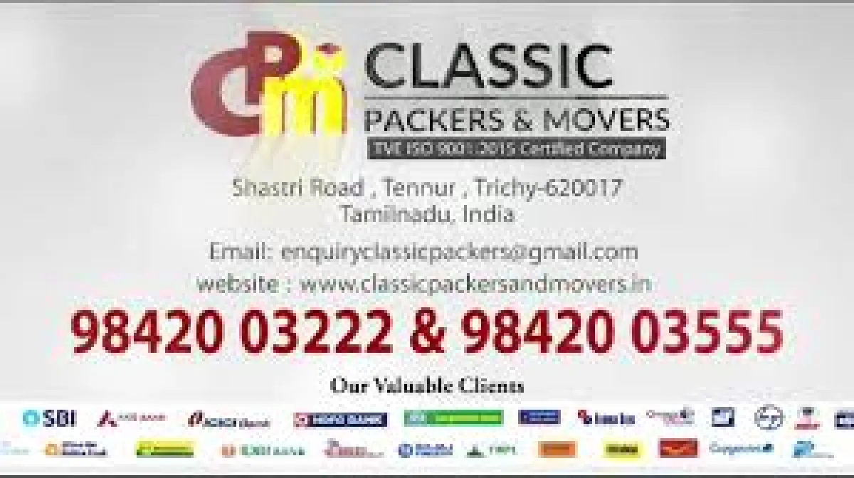 Classic Packers and Movers,Thillai Nagar, Tiruchirappalli