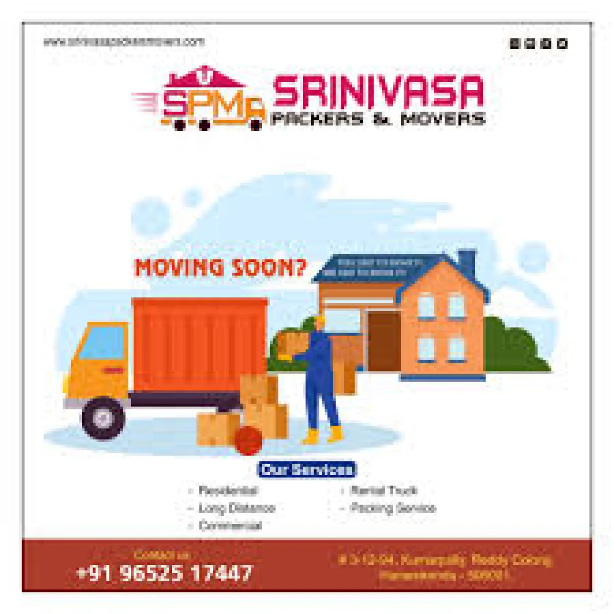 Srinivasa Packers and Movers, Reddy Colony, Hanamkonda, Telangana