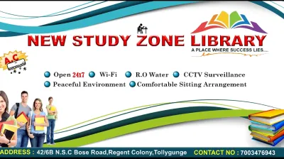 New Study Zone Library 24*7 Kolkata, West Bengal