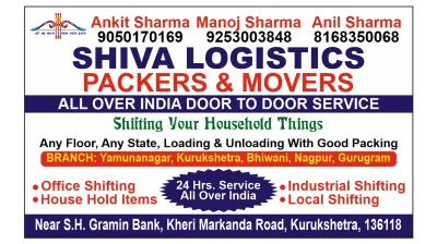 Shiva Packers and Movers Kurukshetra, Harayana