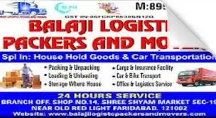 BALAJI LOGISTIC PACKERS & MOVERS,Sec 19 Near Old Red Light Faridabad