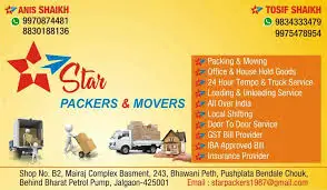 Star Packers Movers & Transport, Jalgaon, Maharashtra