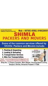 Shimla Packers and Movers,Sanjauli, Shimla