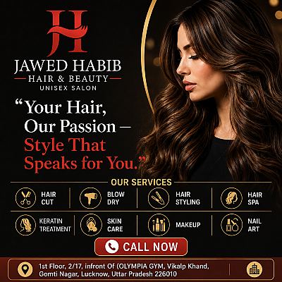Jawed Habib Hair & Beauty Salon Gomti Nagar, Lucknow, Uttar Pradesh — Salon in Lucknow