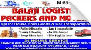 BALAJI LOGISTIC PACKERS & MOVERS,Sec 19 Near Old Red Light Faridabad