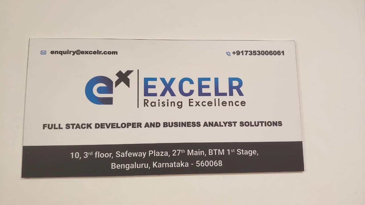 ExcelR – Full Stack Developer And Business Analyst Course in Bangalore, Karnataka logo